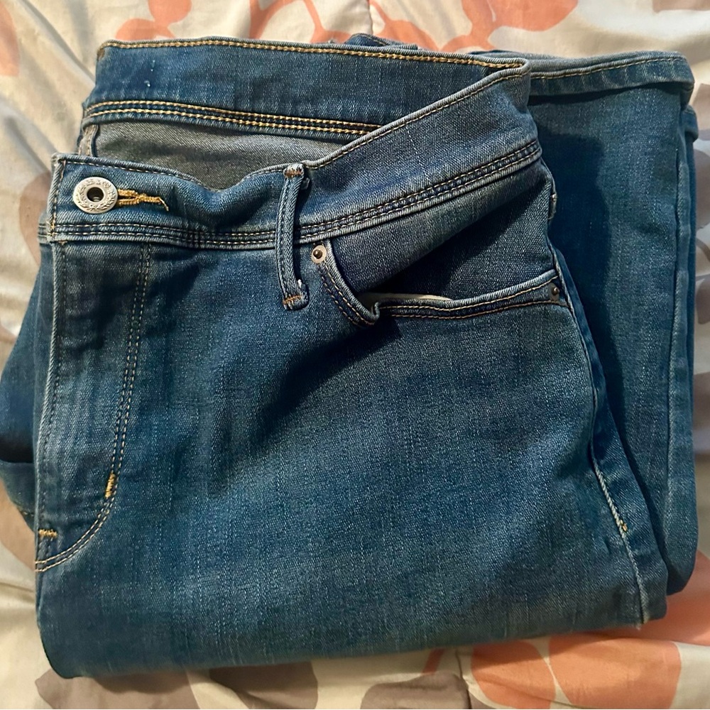 Levi's Blue Denim Jeans with Brown Patch
